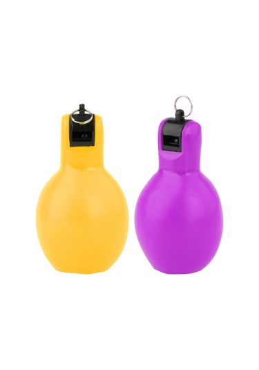 Homyl 2 Parça El Sıkma Düdük Antrenörler Sarı-ve-mor Sarı Ve Mor