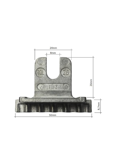Roto Pencere Kolu Dişli U Sürgüsü 26 Mm