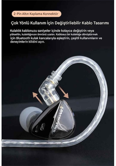 Kz Lıbra X Versiyon Iem Kulak Içi Kulaklık Mikrofonlu Libra X