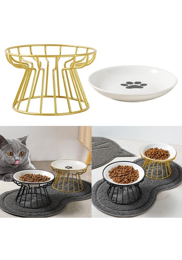 Homyl Kediler Ve Köpekler Için Seramik Yükseltilmiş Hayvan