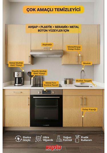 Supta Mix Çok Amaçlı Temizlik Maddesi 6 x 1 L