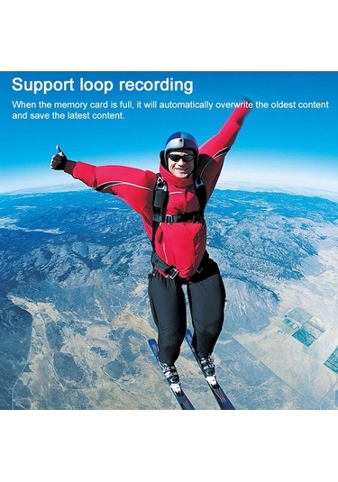 Maoyaya 1080p Spor Kamerası Taşınabilir Aksiyon Kamerası Yüksek Netlikte Kaydedici Kamera Su Geçirmez Ekran Desteği Fotoğraf/video Döngü Kaydı Beyaz