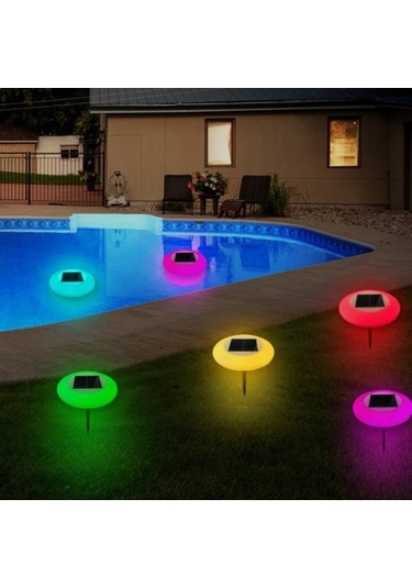 Ebitda Güneş Enerjili Bahçe Lambası - Rgb Dekoratif Işıklar - Topraklama Fişi - Pe Malzemeli - Uzaktan Kumanda İle Kontrol Edilebilir