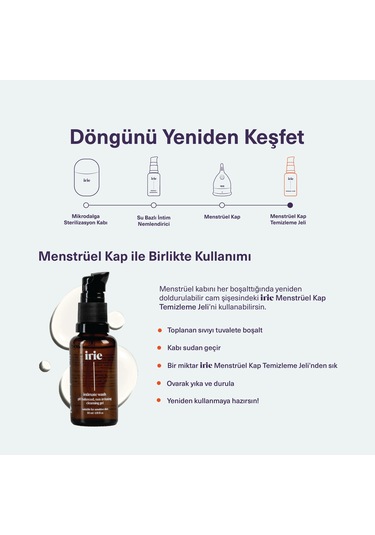 Irie Adet Kabı Diski Ph Dengeli Intim Yıkama Temizleme Jeli 30 ML
