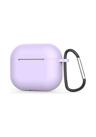 Noktaks - Airpods 3.nesil Uyumlu Airpods 3. Nesil - Kılıf Airbag 28 Silikon Kılıf - Mürdüm