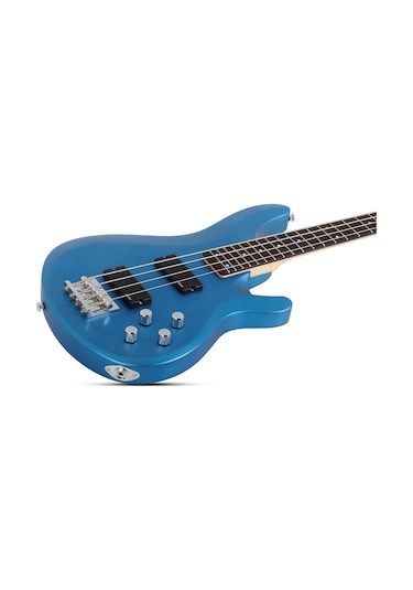 Schecter C-4 Deluxe Bas Gitar Satin Metallic Blue