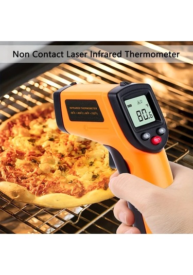 Dashanshop Gm320 Temassız Dijital Laser Kızılötesi Termometre -50c 380c Anında Okuma Yemek Yağ Barbekü