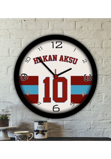 Bk Gift Kişiye Özel İsimli Taraftar Ahşap Duvar Saati 3, Arkadaşa Hediye, Sevgiliye Hediye, Doğum Günü Hediyesi Kobitmeyencom30041 Bk Gift