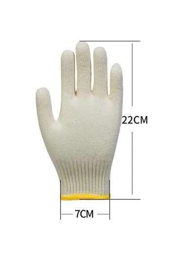 Suntek 12 Çift Pamuk Şifreli Pamuk İpliği Eldiven Aşınmaya