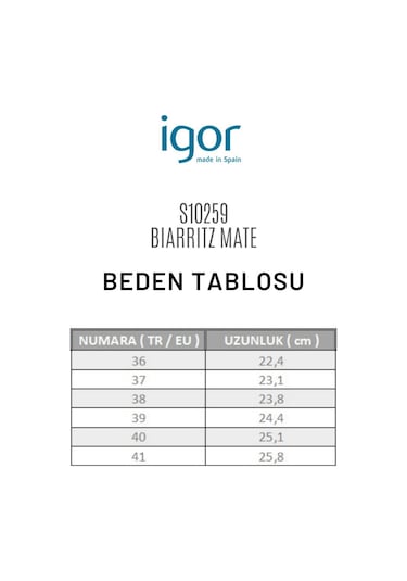 Igor Biarritz Mate Kadın Kum Sandalet S10259-100 Bej