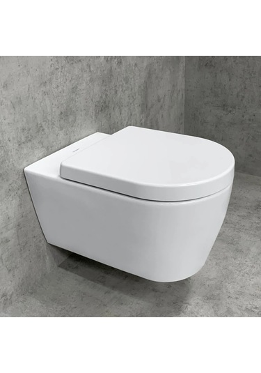 Duravit Me By Starck Kanalsız Asma Klozet Yavaş Kapanır Kapak Dahil Beyaz, 2529390075 Beyaz