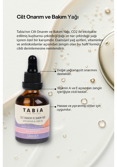 Tabia Cilt Onarım Ve Bakım Yağı 50 ML
