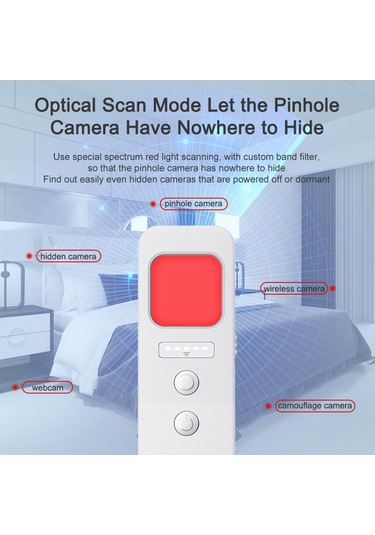 Maiyame Dedektörleri Böcek Dedektörü 5 Seviye Ayarlanabilir Hassasiyet Taşınabil Ev Kamerası