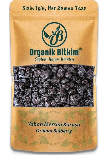 Organik Bitkim Blueberry Yaban Mersini Kurusu 1 KG