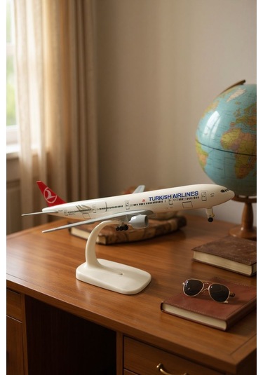 Frefly 16cm Türk Hava Yolları Boeing 777 Uçak Modeli Planel Uçak Döküm Metal 1/400 Ölçekli Uçaklar