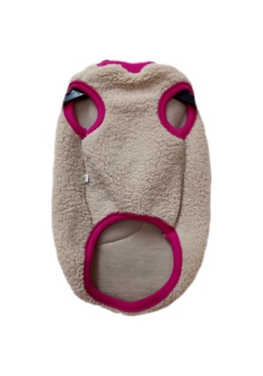 Gobo Pembe Kalpli Yumuşacık Krem Welsoft Kumaş Kedi Köpek Kıyafeti