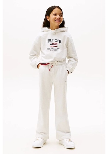 Kız Çocuk Th Geniş Paça Eşofman Altı - Beyaz Snow White Heather