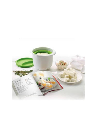 Konesam Yeşil Mikrodalga Peynir Yapıcı - Fonksiyonel Peynir Makinesi, Tarifli Paket, Hafif Ve Kullanımı Kolay 17x14.5x12.8cm
