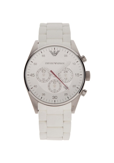 Emporio Armani Ar5859 Beyaz Silikon Kaplama Saat Kordonu