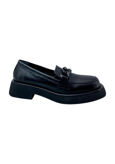 Albini 2610556d Hakiki Deri Kadın Loafer Ayakkabı Siyah