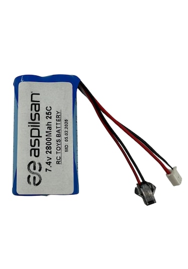 Enerjistar 7.4v 2800mah Siyah Soketli Lion Rc Oyuncak Pili