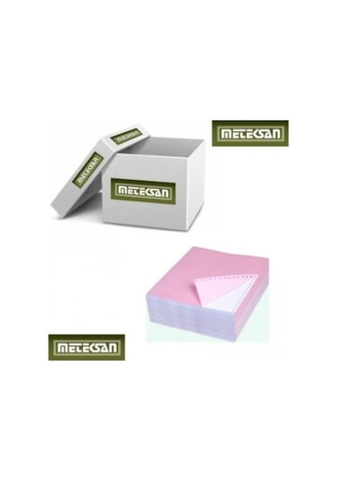 Meteksan Sürekli Form Kağıdı 4 Nüsha 500'lü 11x24 60 Gr