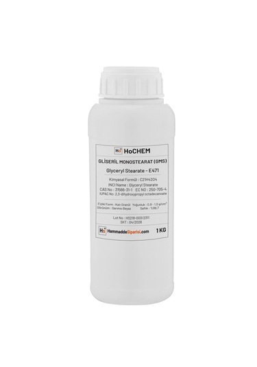 Hochem Gliserin Monostearat Glyceryl Stearate 31566-31-1 - 1 Kg