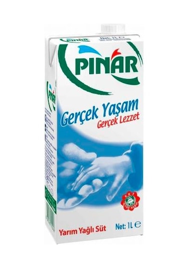 Pınar Yarım Yağlı Süt 4 x 1 L