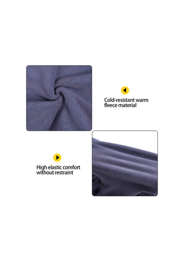 Vkemall Kış İçin Köpek Isı Sağlama Fleece Mont, Yüksek Yaka Dört Ayaklı, Gri Mavi, Xs Ya002v031