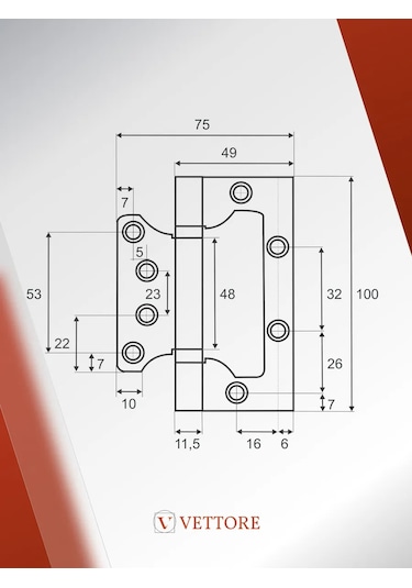 Vettore Kapı Menteşeleri Evrensel Kelebek 217421485