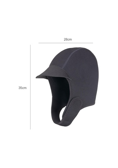 Suntek Dalış Başlığı Ayarlanabilir Çene Kayışı Siyah Siyah