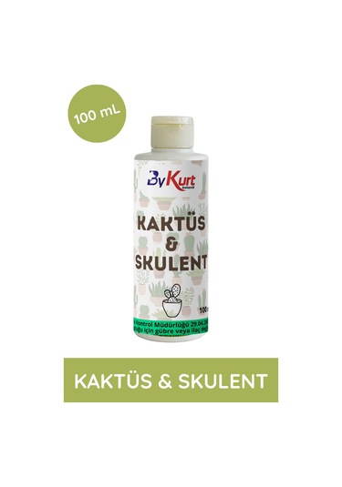 Bykurt Kaktüs & Sukulent Besini 100ml Yavru Ve Çiçek Gelişimini Destekleyen Organik Besin 100 ML
