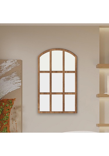 Suntek Kemerli Bölmesi Ayna Taklit Aynası Izgara Duvar Kahverengi