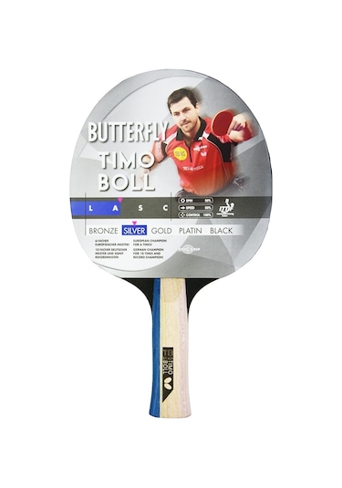 Butterfly Timo Boll Silver Masa Tenisi Raketi 85016s Kırmızı