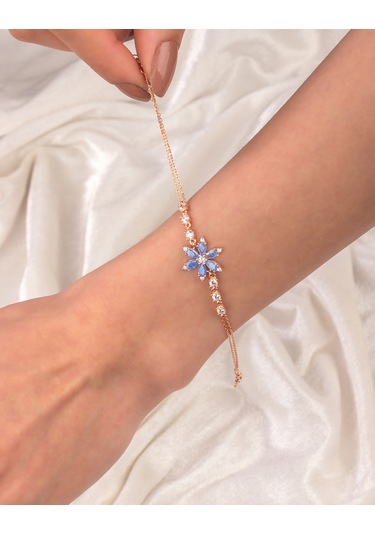 925 Ayar Gümüş Nergis Çiçeği Bileklik N11.3486