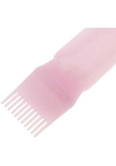 Suntek Kök Tarak Saç Boyası Şişesi Aplikatör Salon Rengi Pembe