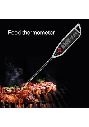 Turuncu Tp300 Gıda Termometresi Uzun Prob Lcd Ekran Su Geçirmez Doğru Anında Okuma Barbekü Elektronik Dijital Termometre Mutfak Aletleri