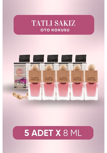 Tatlı Sakız Oto Kokusu 5x8 Ml