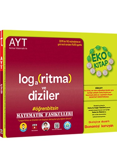 Ayt Matematik Fasikülleri Logaritma - Dizi Eko -