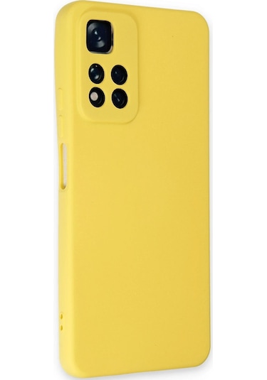 Muratech Newface Xiaomi Redmi Note 11 Pro Plus 5g Kılıf Nano İçi Kadife Silikon - Sarı