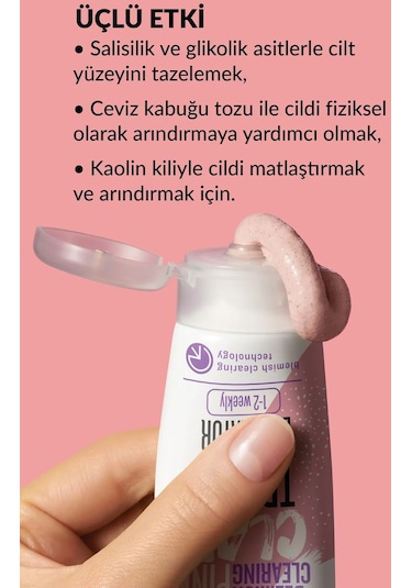 Avon Clearskin Leke Karşıtı 3'ü 1 Arada Pembe Kil Scrub 2 x 75 ML