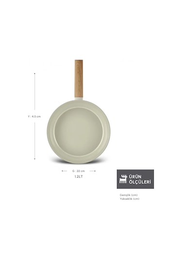 Karaca x Refika Swiss Crystal Almond Cream 22 Cm Tava Ind