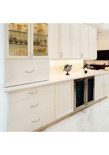 Mobilya Kulpları Mobilya Düğmeleri, 6'lı Set İçi Boş Kapı Kulpları Dolap Kapakları, 95/120 Mm