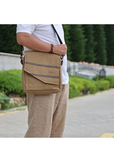 Postacı Çanta - Açık Kahverengi - Zeybe Açık Kahverengi