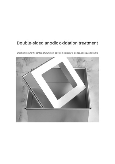 Yaleker 8 İççaplı Kare Aluminyum Anodize Pasta Kalıbı, Canlı Tabanlı, Ev Kullanıma Uygun, Dayanıklı Fırın Aleti Diğer