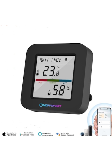 Tuya Destekli Wifi Akıllı Isı Ve Nem Sensörlü Ir Kuman