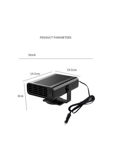 Jialan 12v Taşınabilir Oto Kaloriferi 360 Dönen Oto Kaloriferi