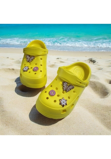 Çocuk Günlük Taş Sticker Detaylı Eva Plaj Terliği 001