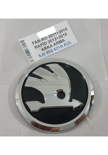 Skoda Fabia Krom Bagaj Arması 2011-2015,9cm, Skoda Bagaj Arma