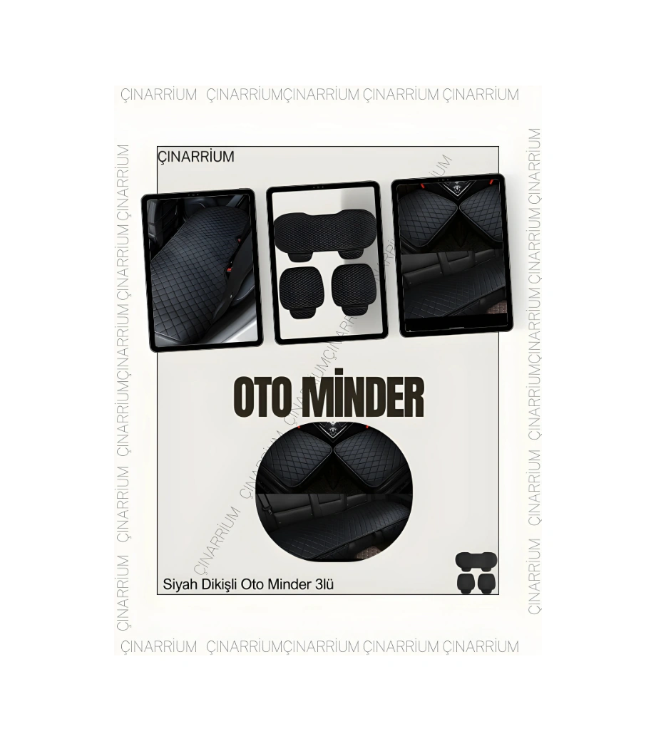 Ssangyong Korando C300 2019 Ve Sonrası Ön Ve Arka Takım Koltuk Minderi Siyah Deri Siyah Dikis